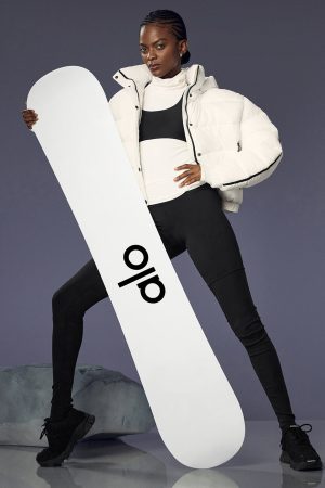 ALO Glacier Snowboard - Black/White