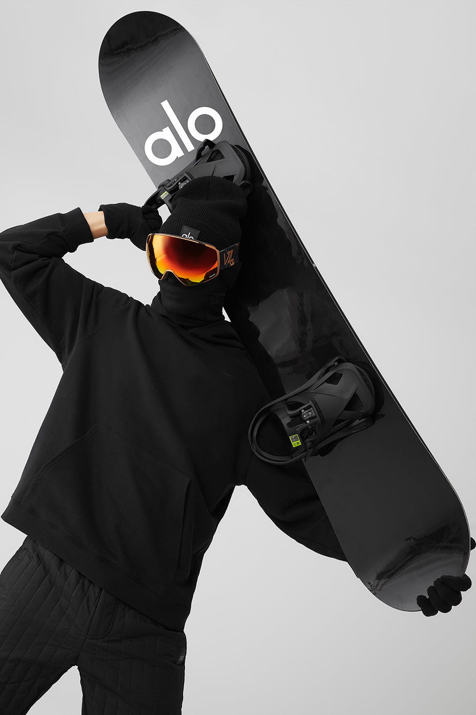 ALO Glacier Snowboard - Black/White - Image 4