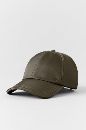Satin Off-Duty Cap - Olive Tree