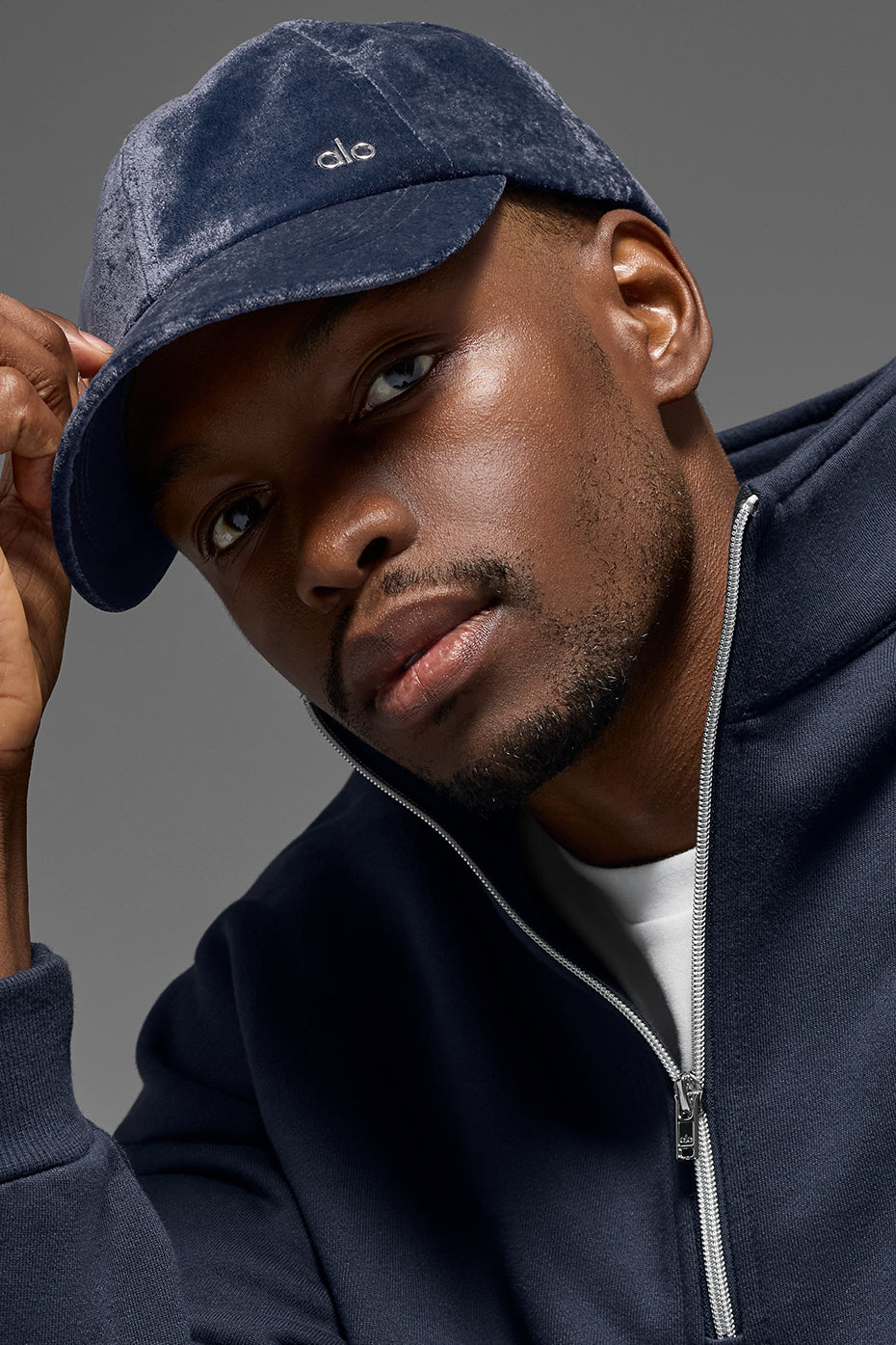 Velvet Off-Duty Cap - Navy - Image 4