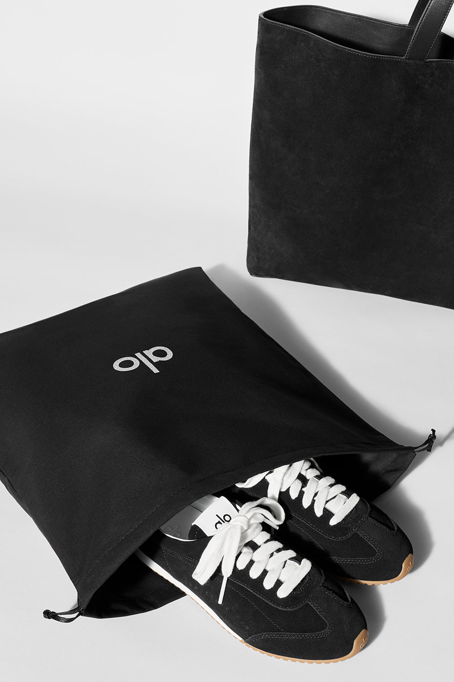 ALO Tranquility Tote - Black Suede - Image 8