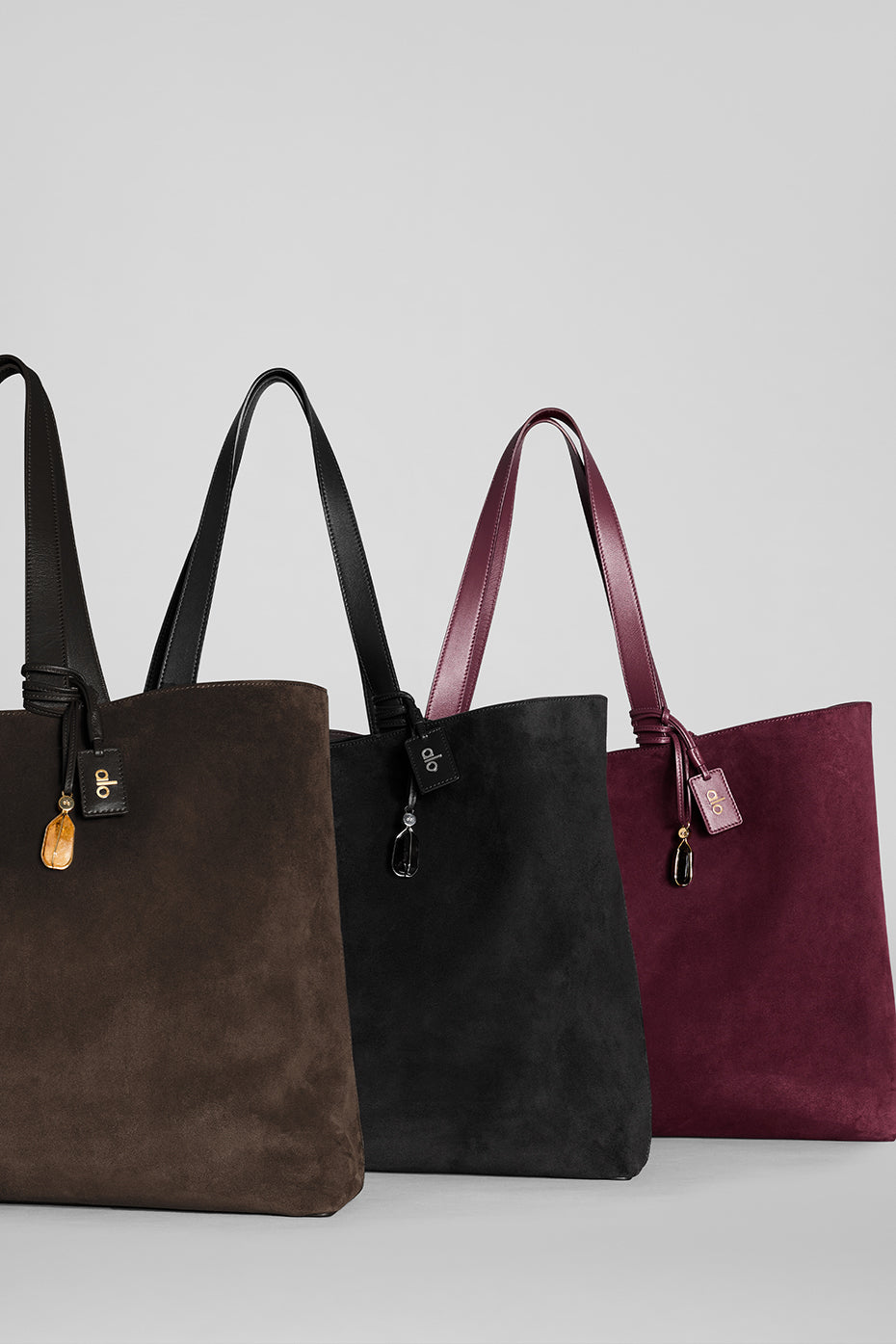 ALO Tranquility Tote - Black Suede - Image 7