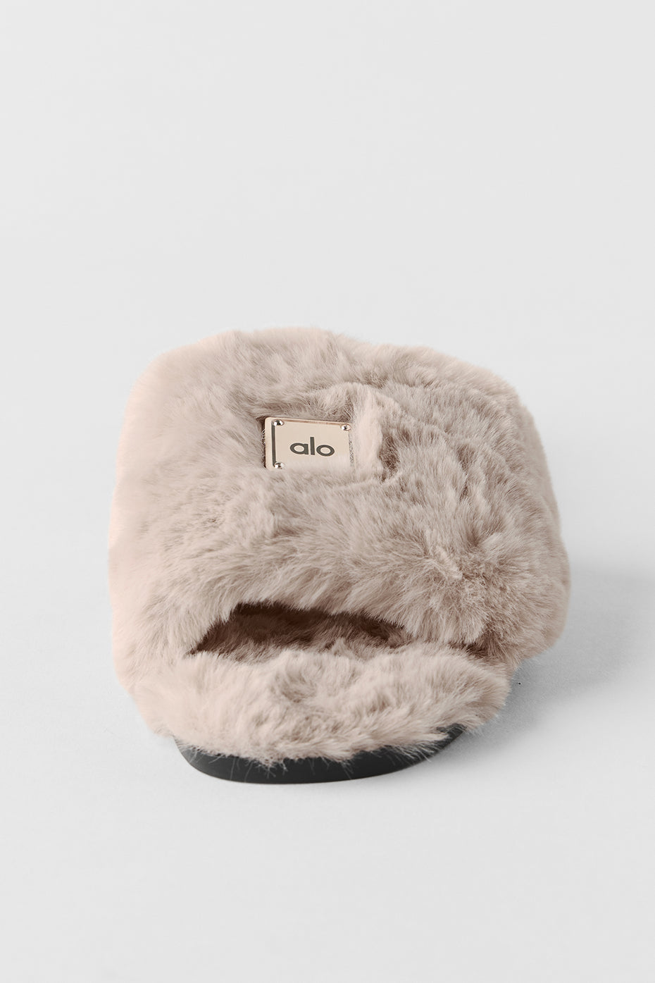 ALO Classico Faux Fur Sandal - Oat - Image 5