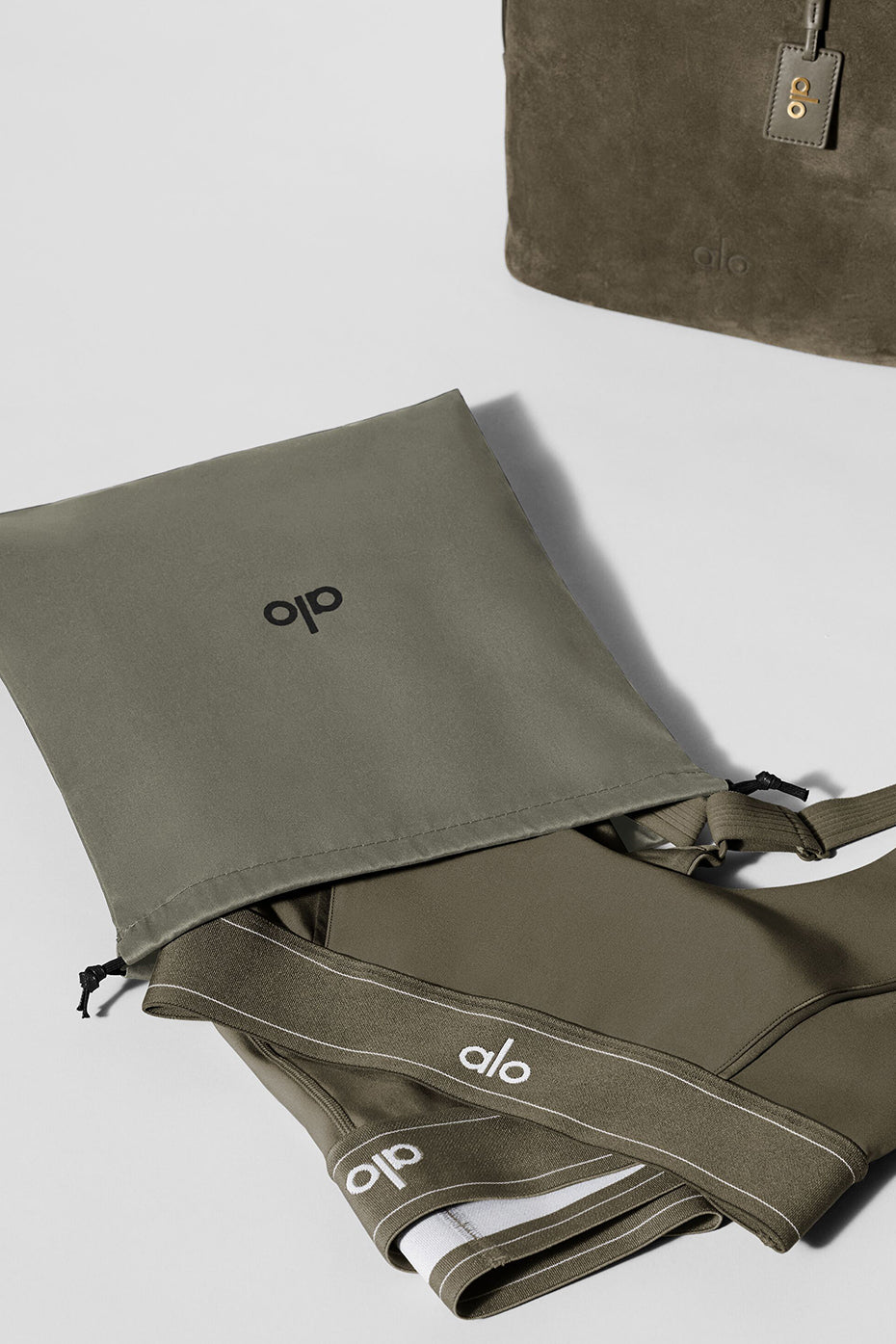 ALO Balance Bucket - Olive Tree Suede - Image 7