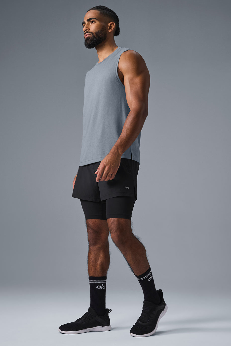 The Triumph Muscle Tank - Steel Grey - Image 4