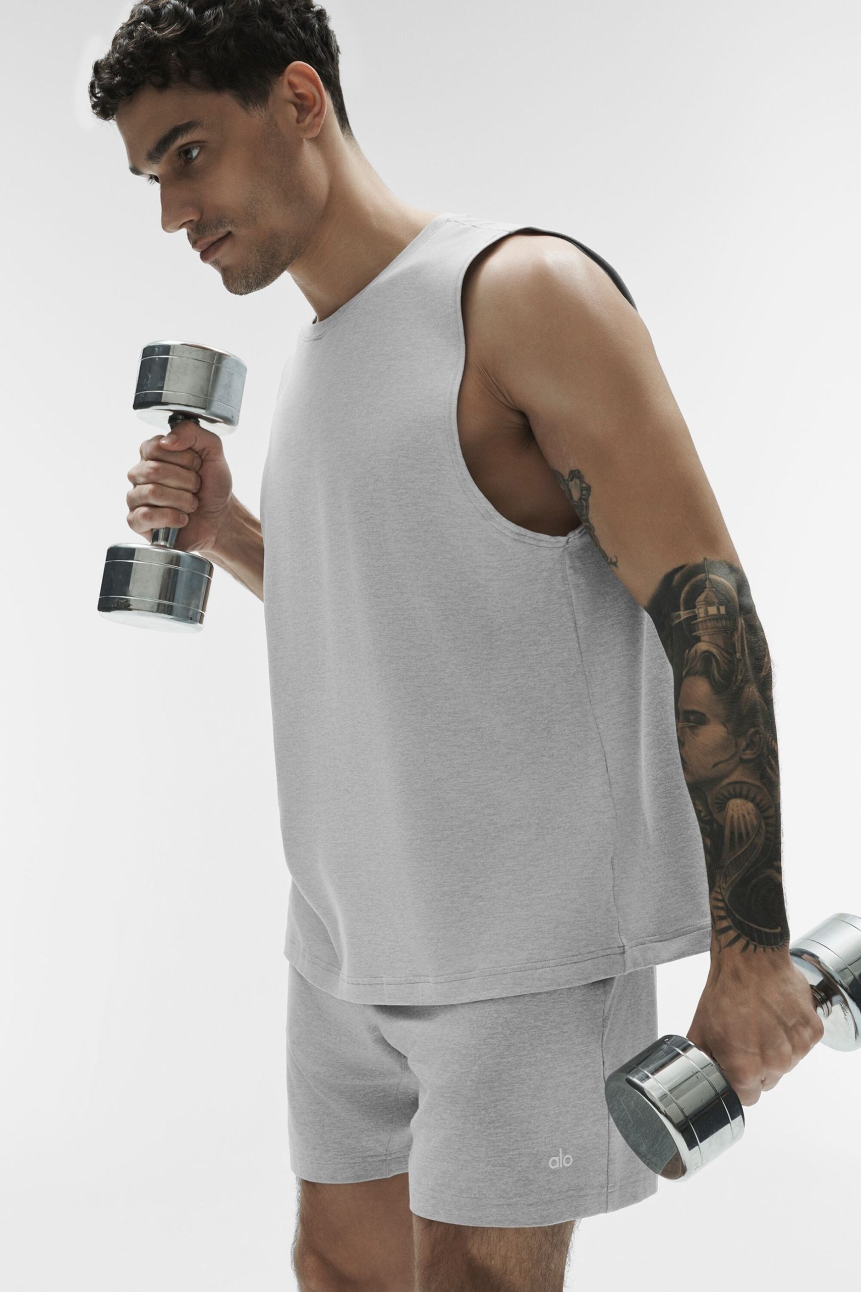 Conquer Muscle Tank - Athletic Heather Grey