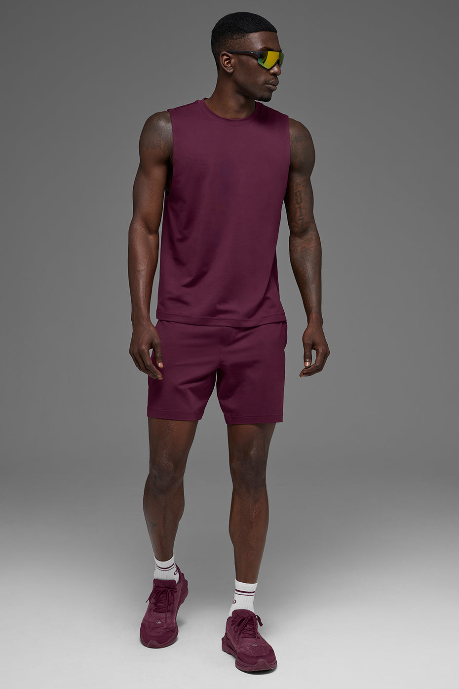 Conquer Muscle Tank - Burgundy - Image 6
