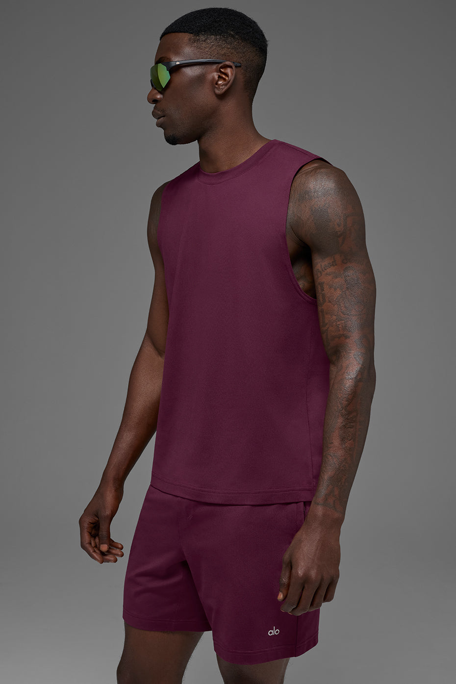 Conquer Muscle Tank - Burgundy - Image 4