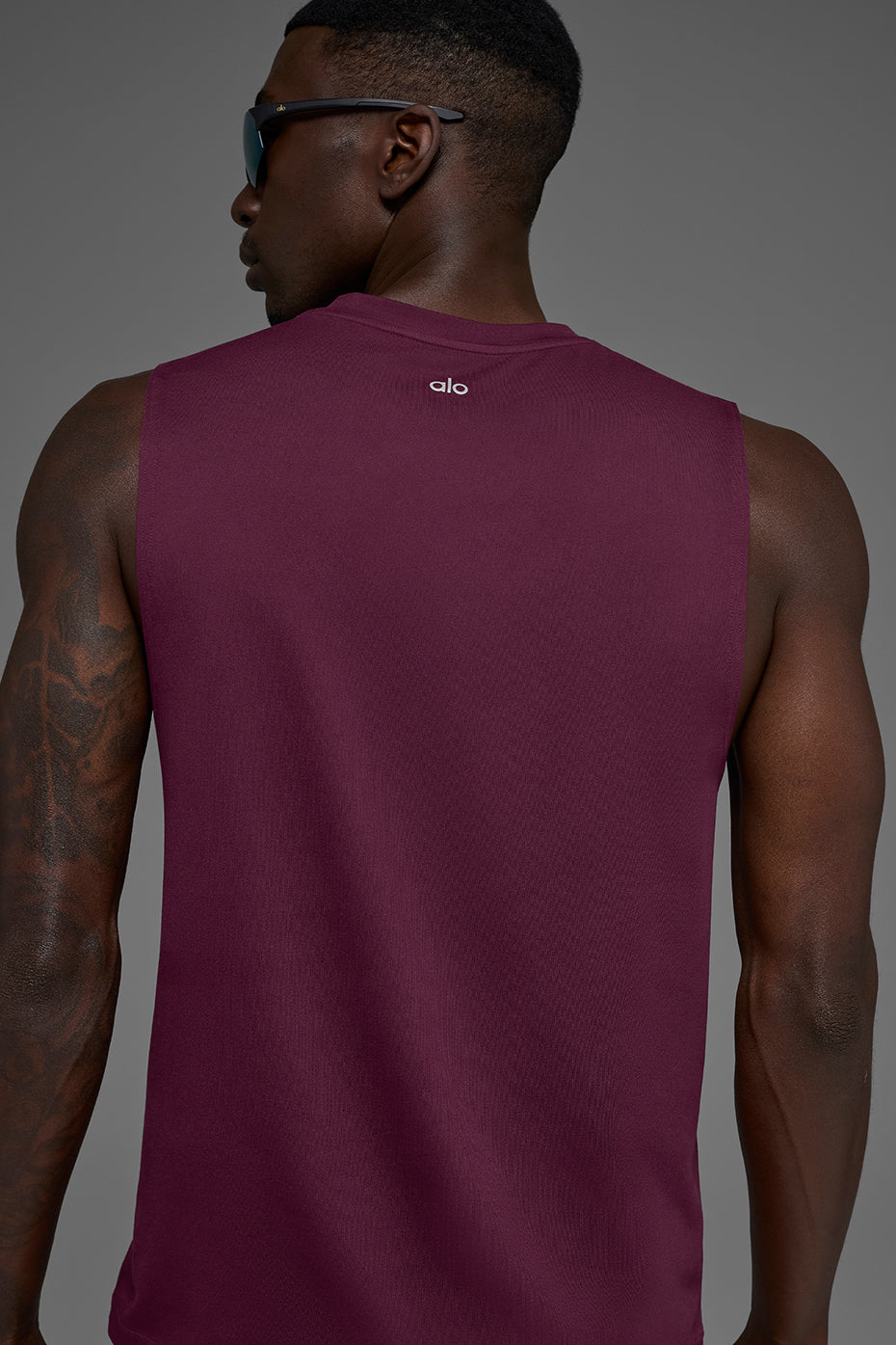 Conquer Muscle Tank - Burgundy - Image 3