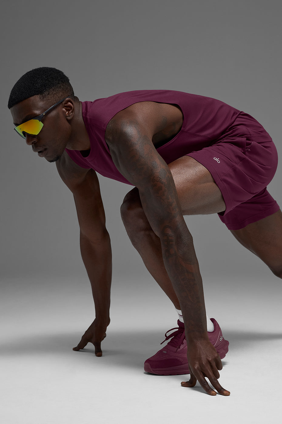 Conquer Muscle Tank - Burgundy - Image 5