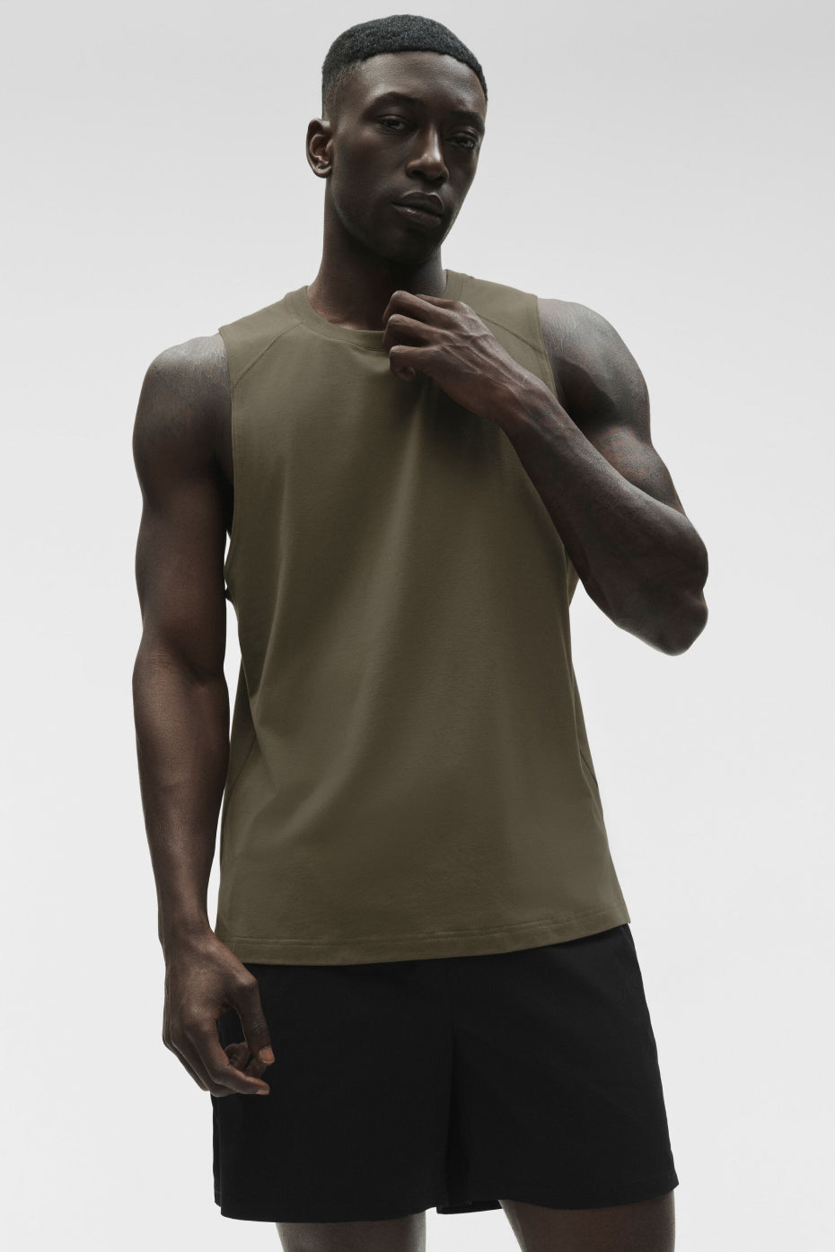 ALO Vapor Muscle Tank - Olive Tree - Image 3