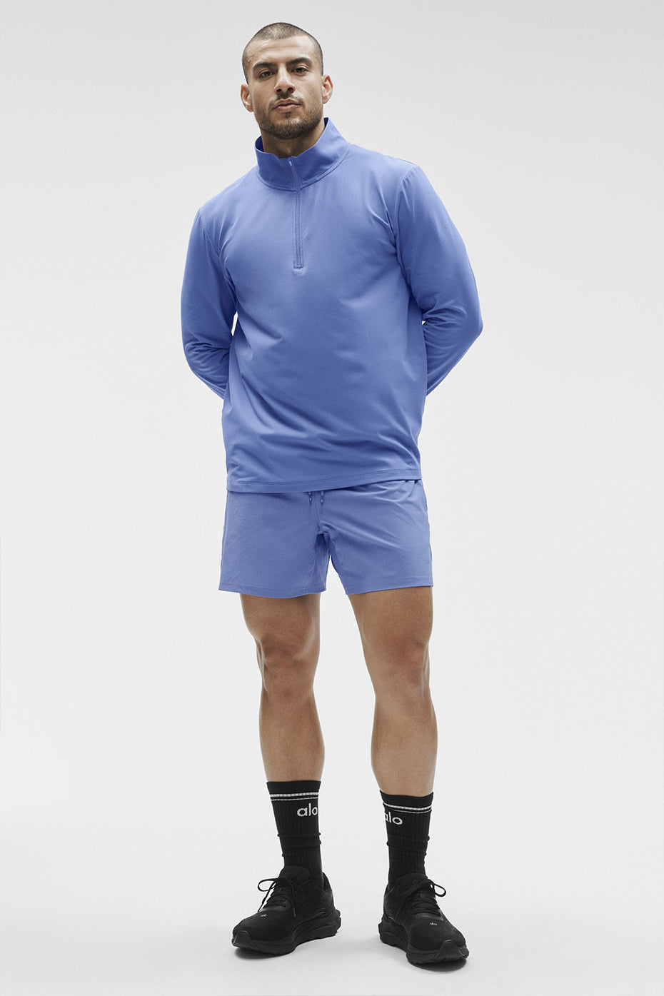 Conquer 1/4 Zip Reform Long Sleeve - Provence Blue - Image 6