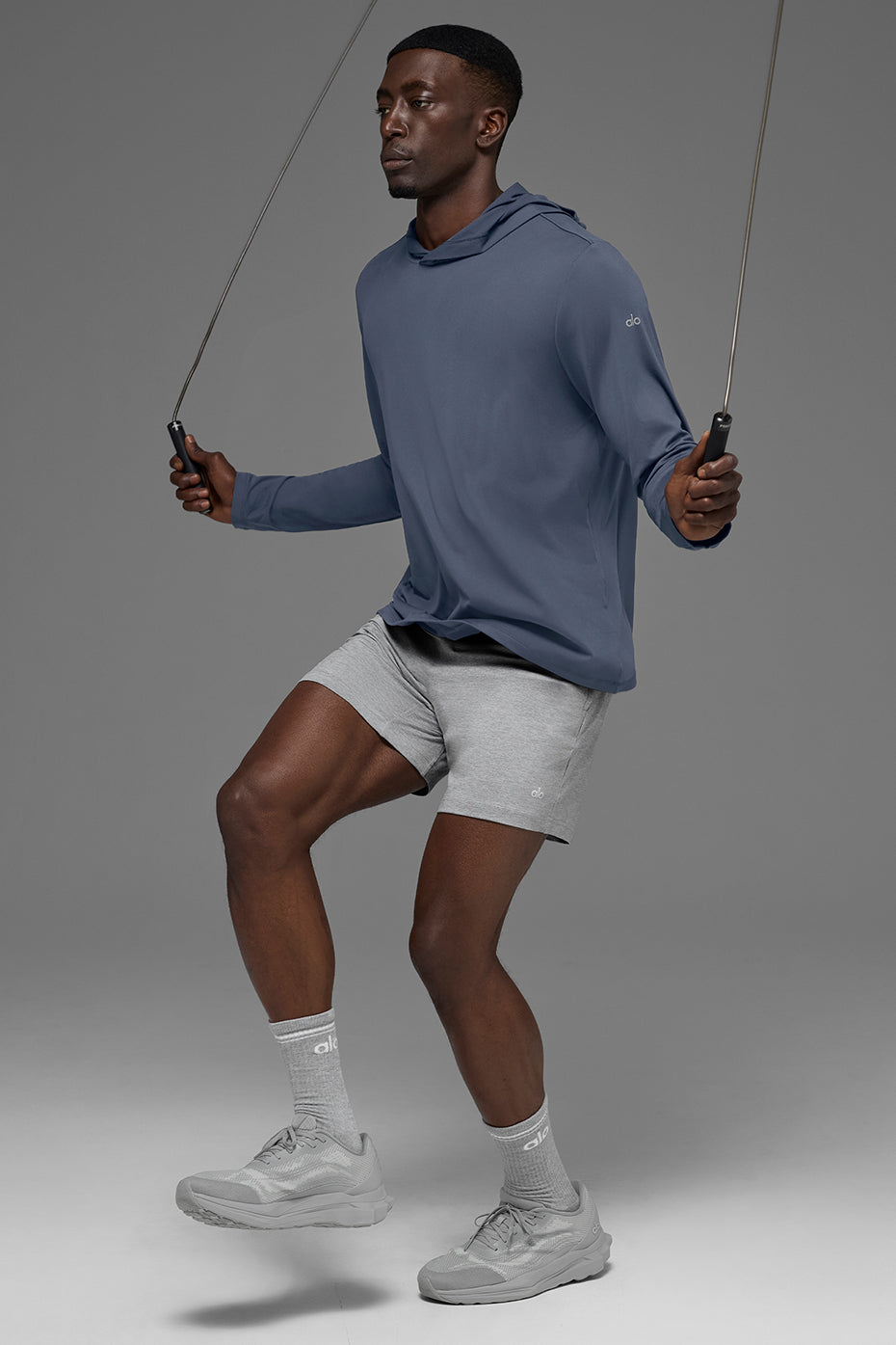 Conquer Reform Long Sleeve With Hood - Bluestone - Image 4
