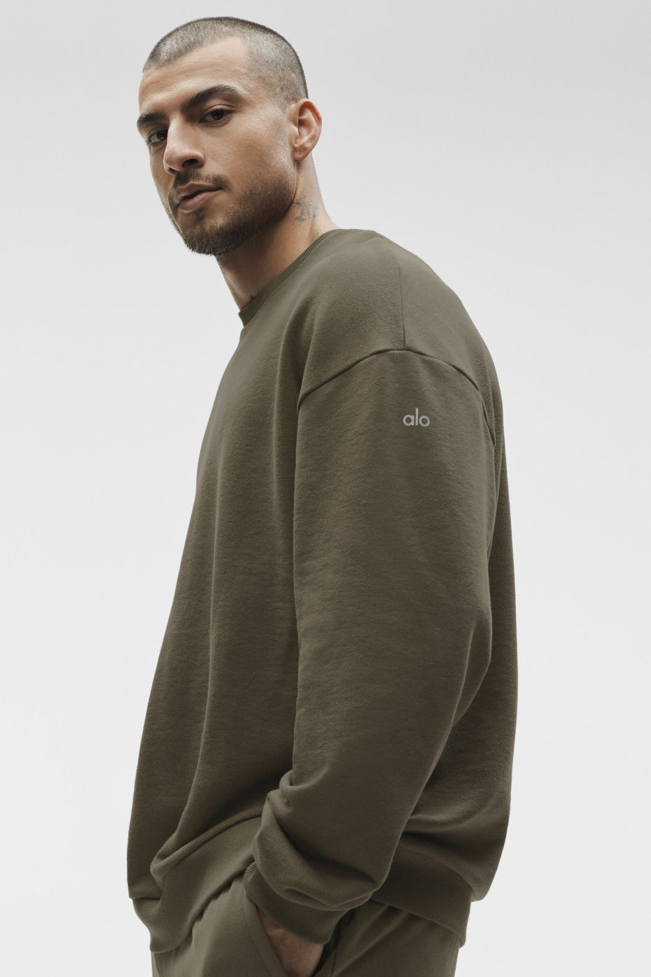 Chill Crew Neck Pullover - Olive Tree - Image 4