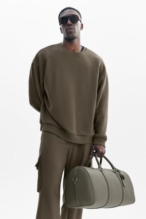 Chill Crew Neck Pullover - Olive Tree