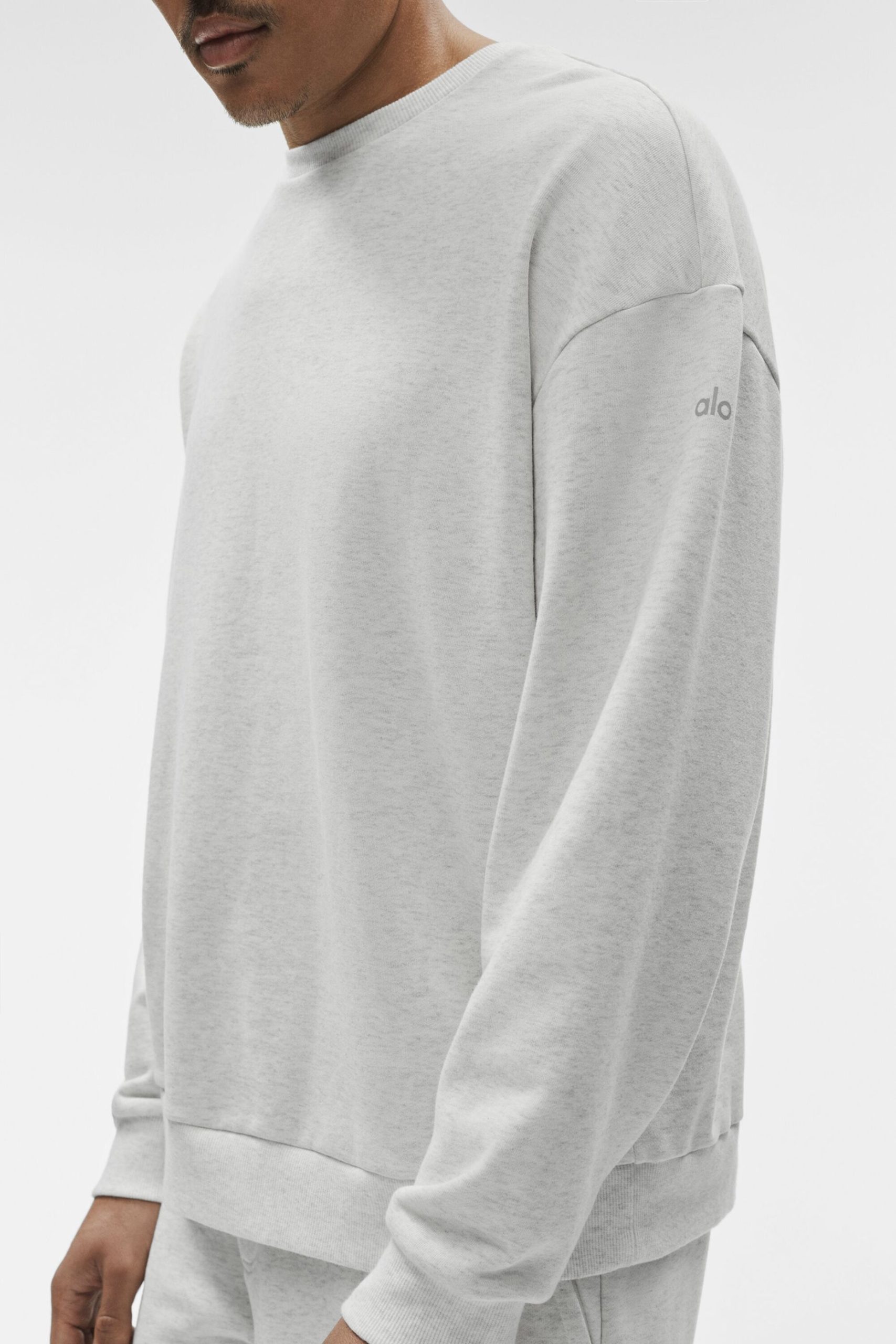 Chill Crew Neck Pullover - White Heather - Image 4