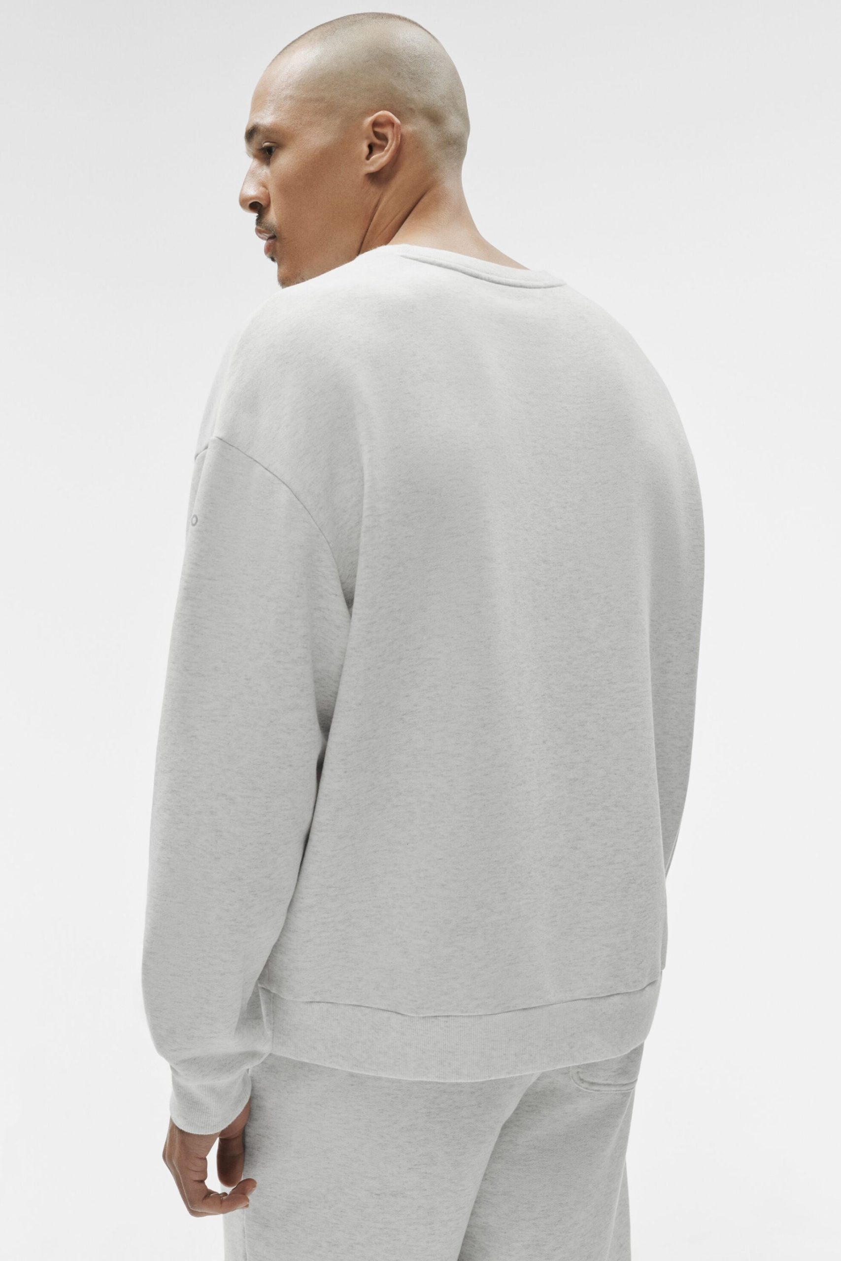 Chill Crew Neck Pullover - White Heather - Image 2