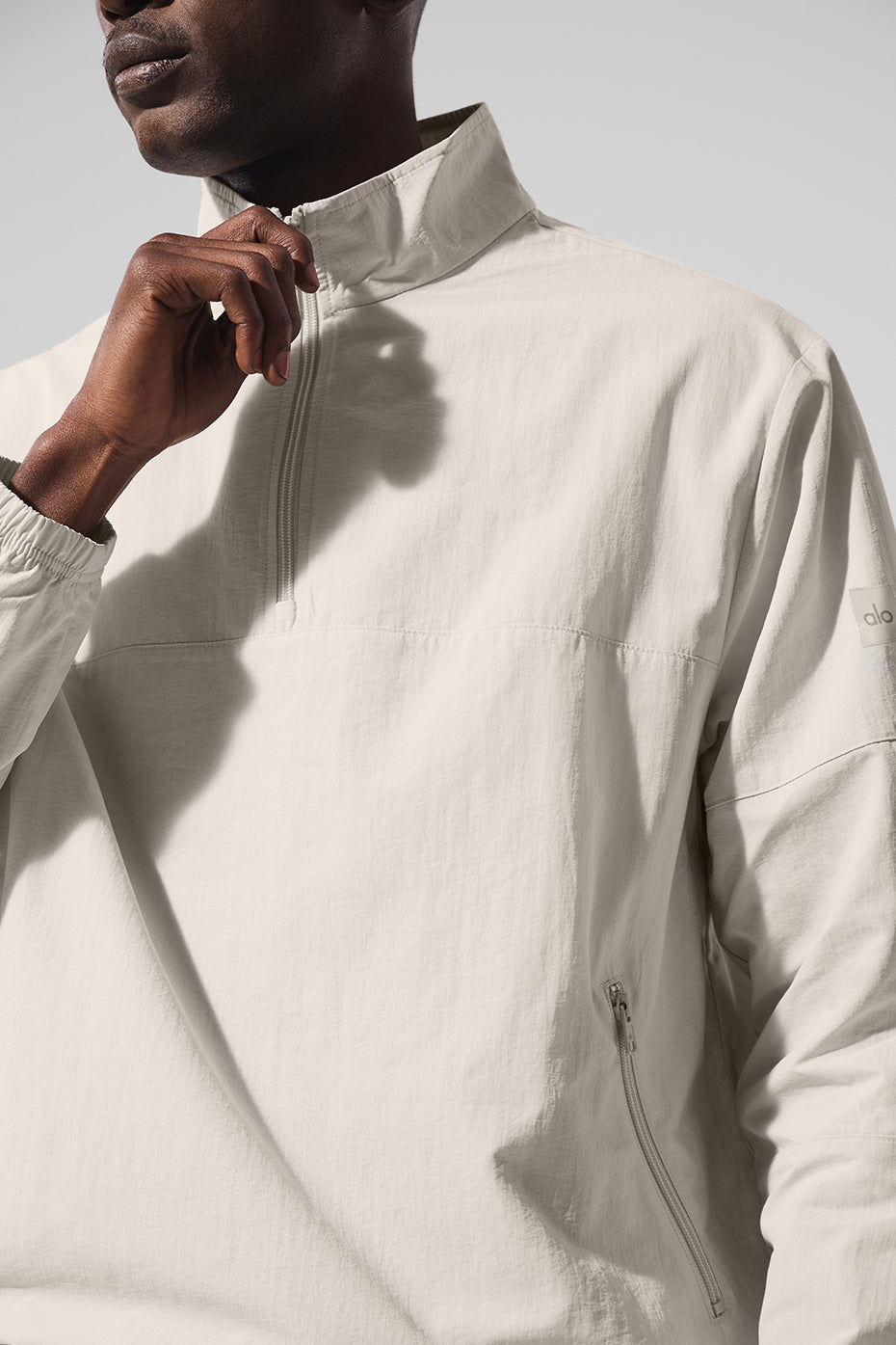 Light Weight Takeaway Track Pullover - Bone - Image 3