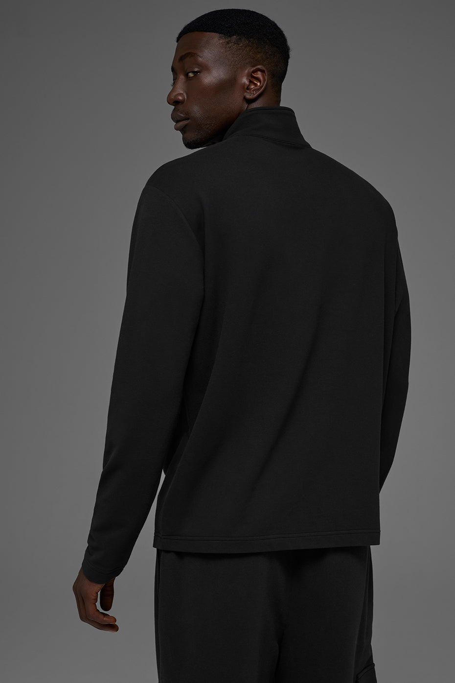 Double Take Long Sleeve 1/4 Zip - Black - Image 3