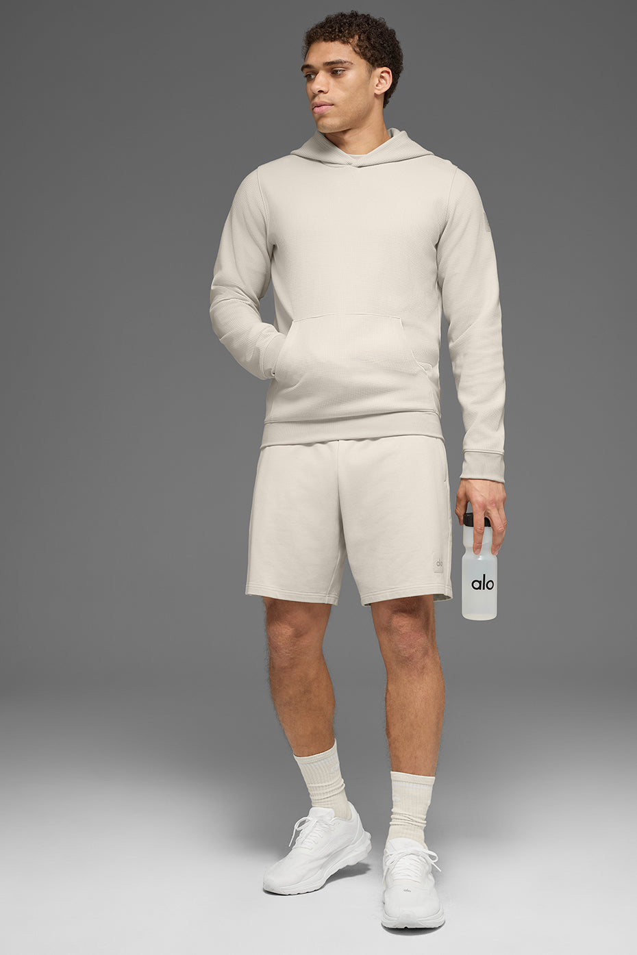 Waffle Lounge Hoodie - Bone - Image 5