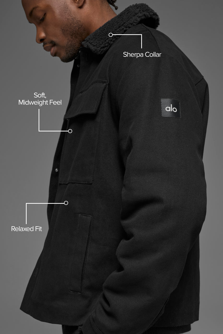 Canvas Utility Shacket - Black - Image 2