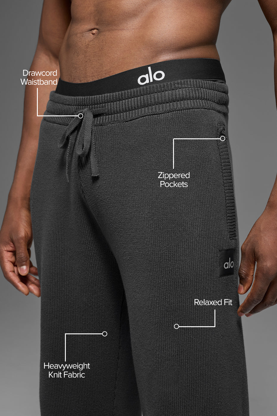 Scholar Straight Leg Sweatpant - Anthracite - Image 2