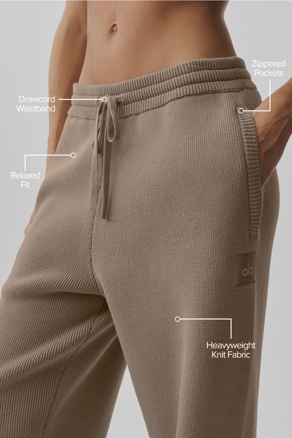 Scholar Straight Leg Sweatpant - Gravel - Image 2