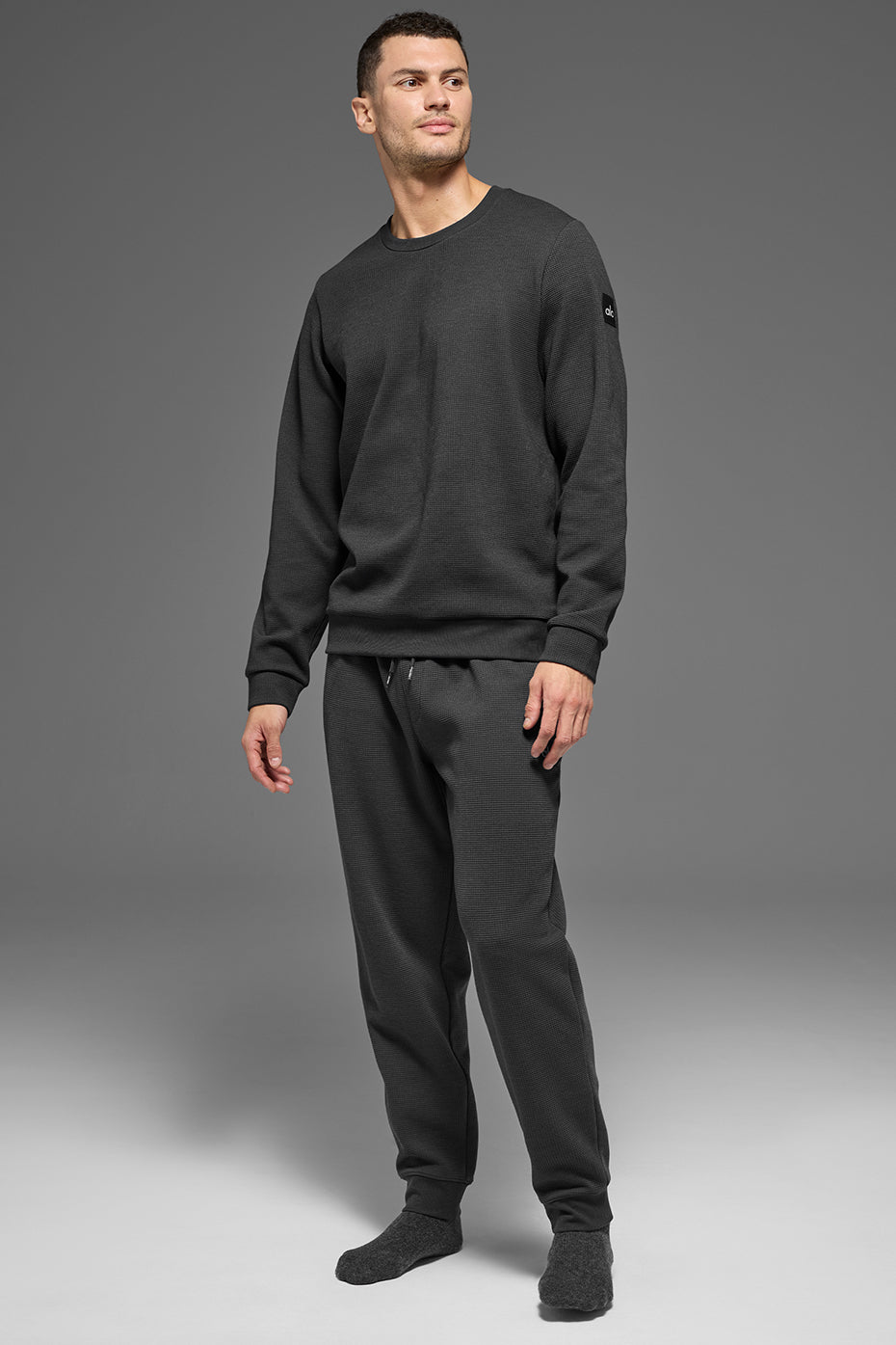 Waffle Lounge Jogger - Anthracite