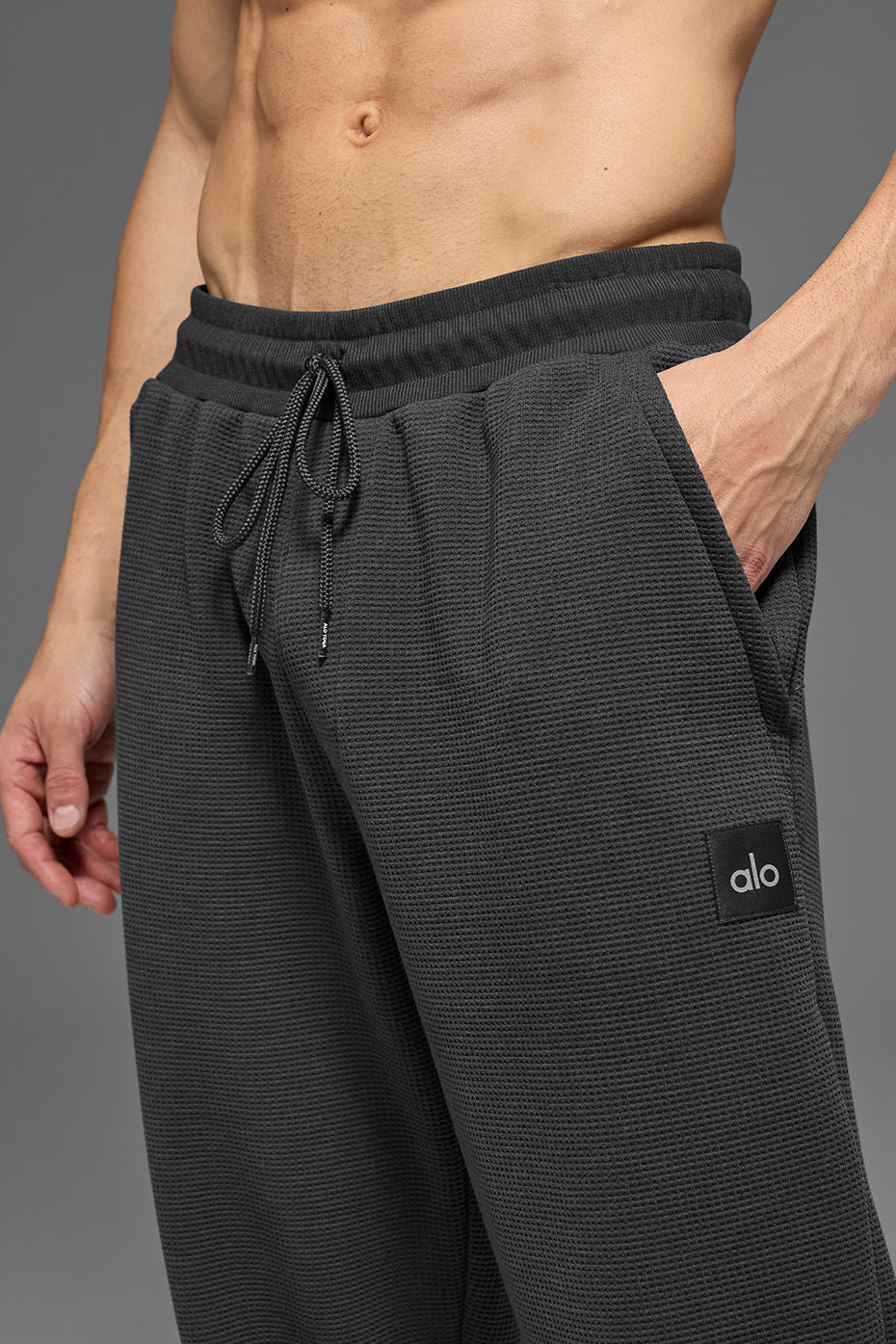 Waffle Lounge Jogger - Anthracite - Image 3