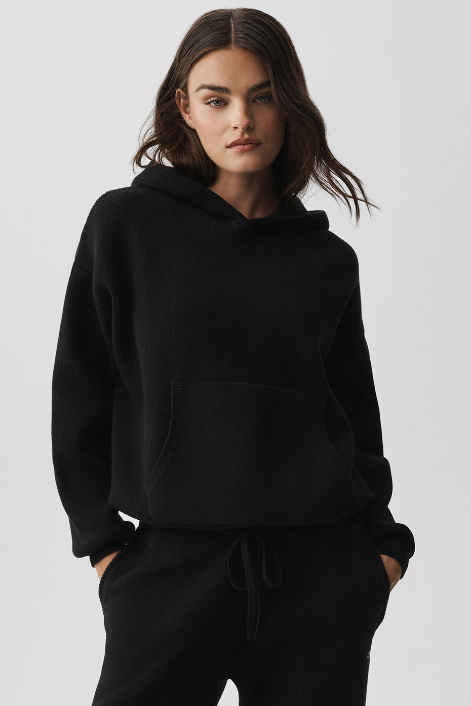 Scholar Hooded Sweater - Black