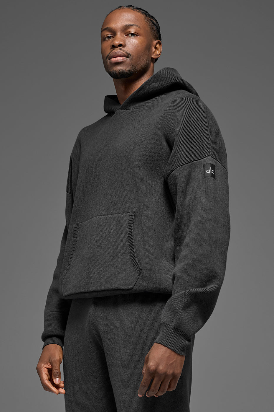 Scholar Hooded Sweater - Anthracite - Image 4