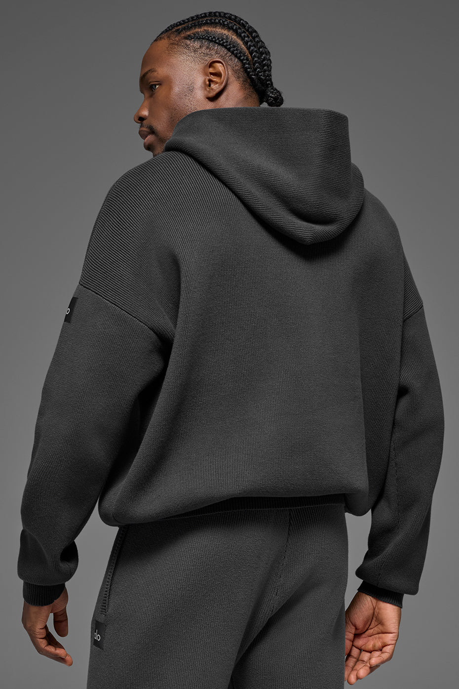 Scholar Hooded Sweater - Anthracite - Image 3