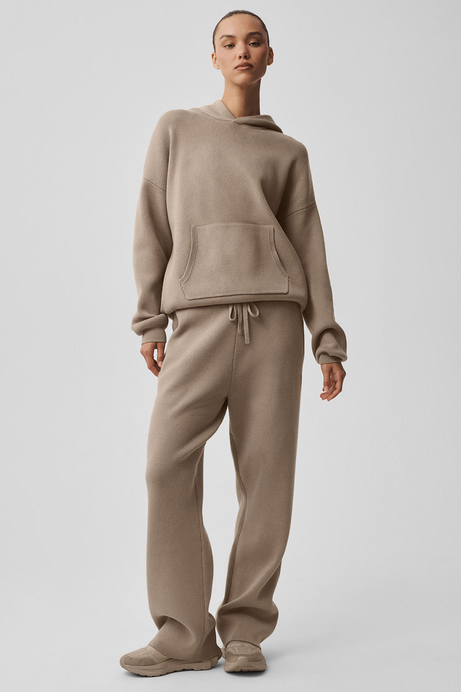 Scholar Hooded Sweater - Gravel - Image 4