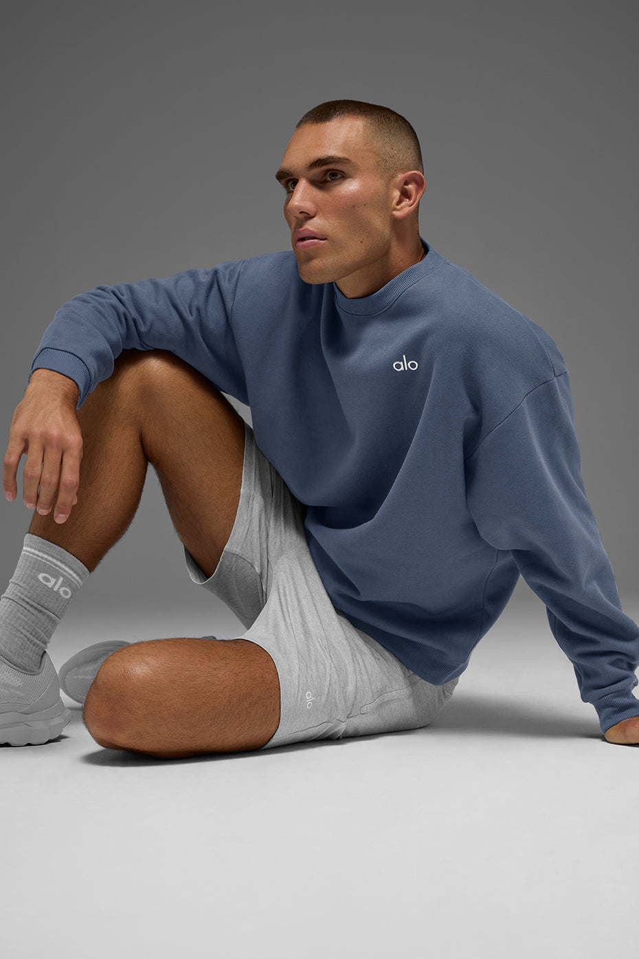 Accolade Crew Neck Pullover - Bluestone - Image 4