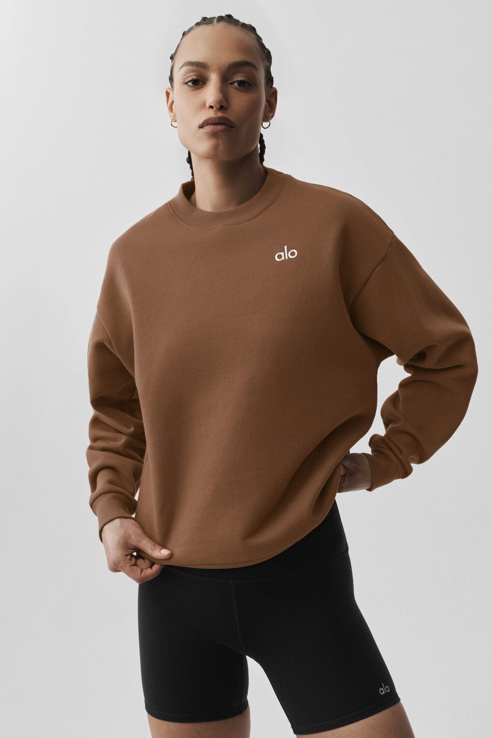 Accolade Crew Neck Pullover - Sun Kissed Brown - Image 3