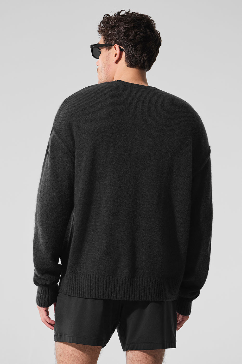 Unisex Wool?Cashmere New Class Crewneck Sweater - Black - Image 3