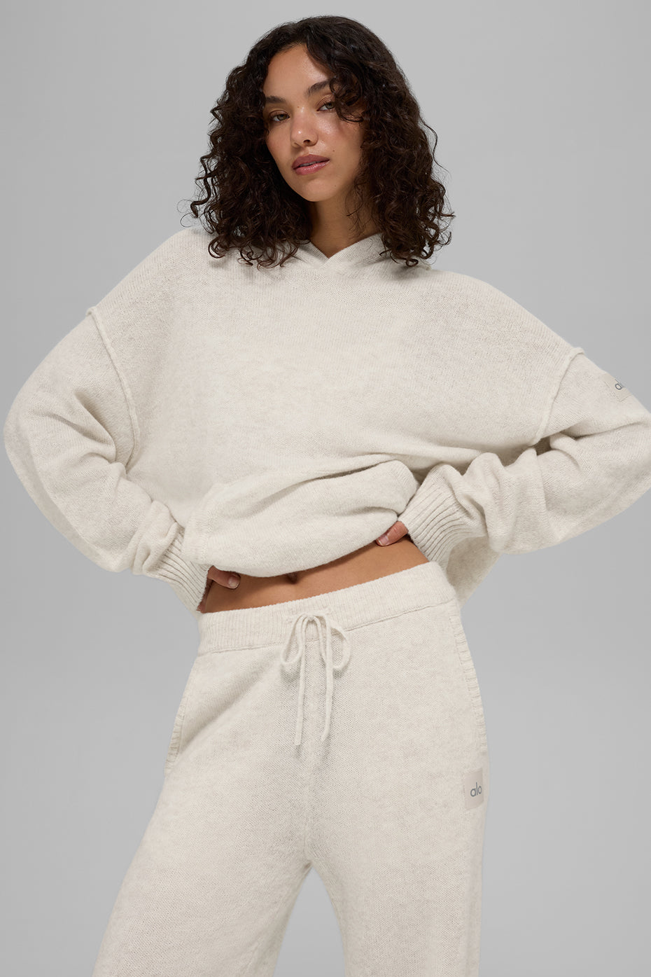 Wool?Cashmere New Class Hoodie - Bone Heather