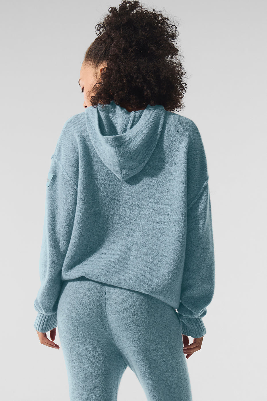 Wool?Cashmere New Class Hoodie - Celestial Blue Granite Heather - Image 4