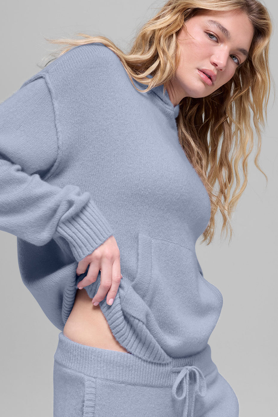 Wool?Cashmere New Class Hoodie - Winter Frost - Image 3