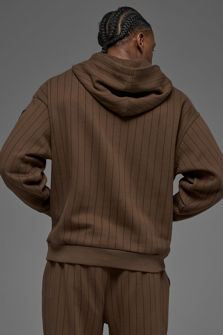 Pinstripe Hoodie - Espresso Pinstripe - Image 3