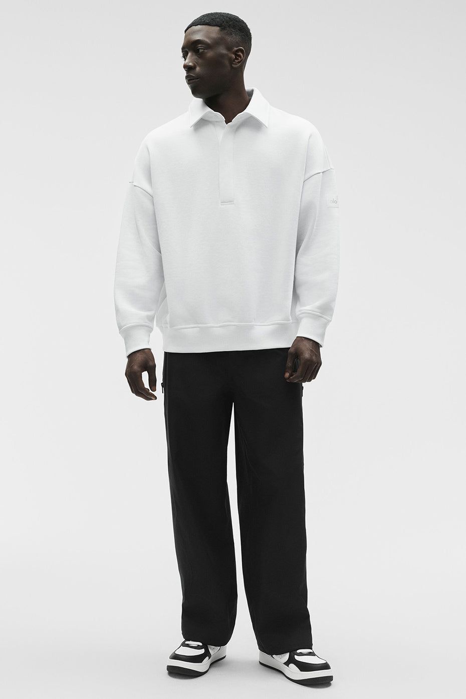 Take It Easy Long Sleeve Henley Pullover - White - Image 5