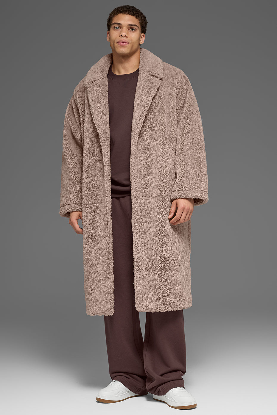 Oversized Sherpa Trench - Chai Latte - Image 4