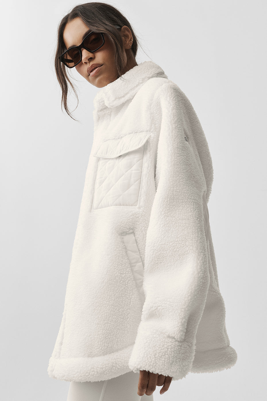 Sherpa Edge Shacket - Ivory - Image 5