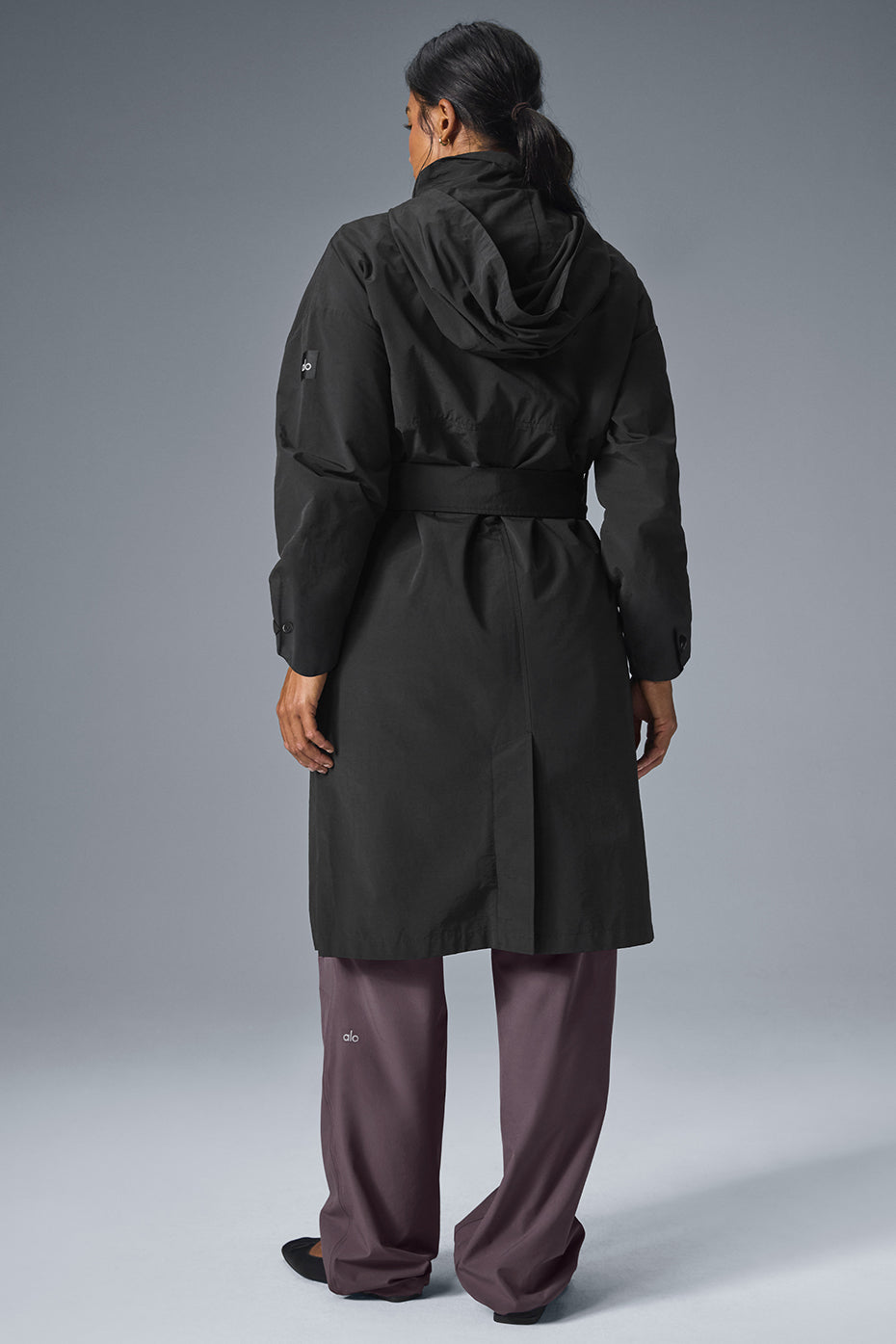 Crinkle On The Move Trench - Black - Image 3