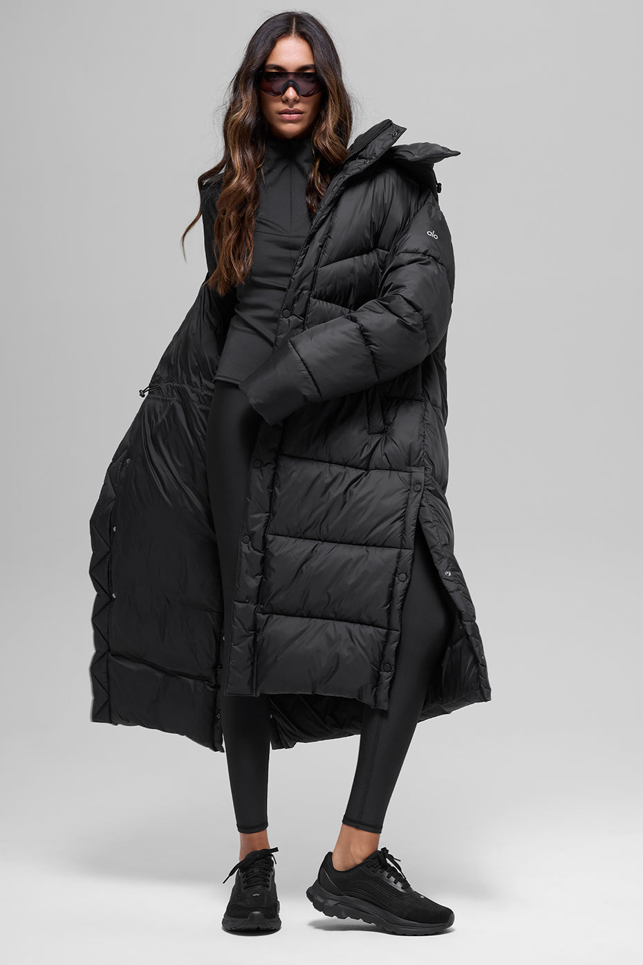Gold Rush Puffer Trench - Black - Image 6