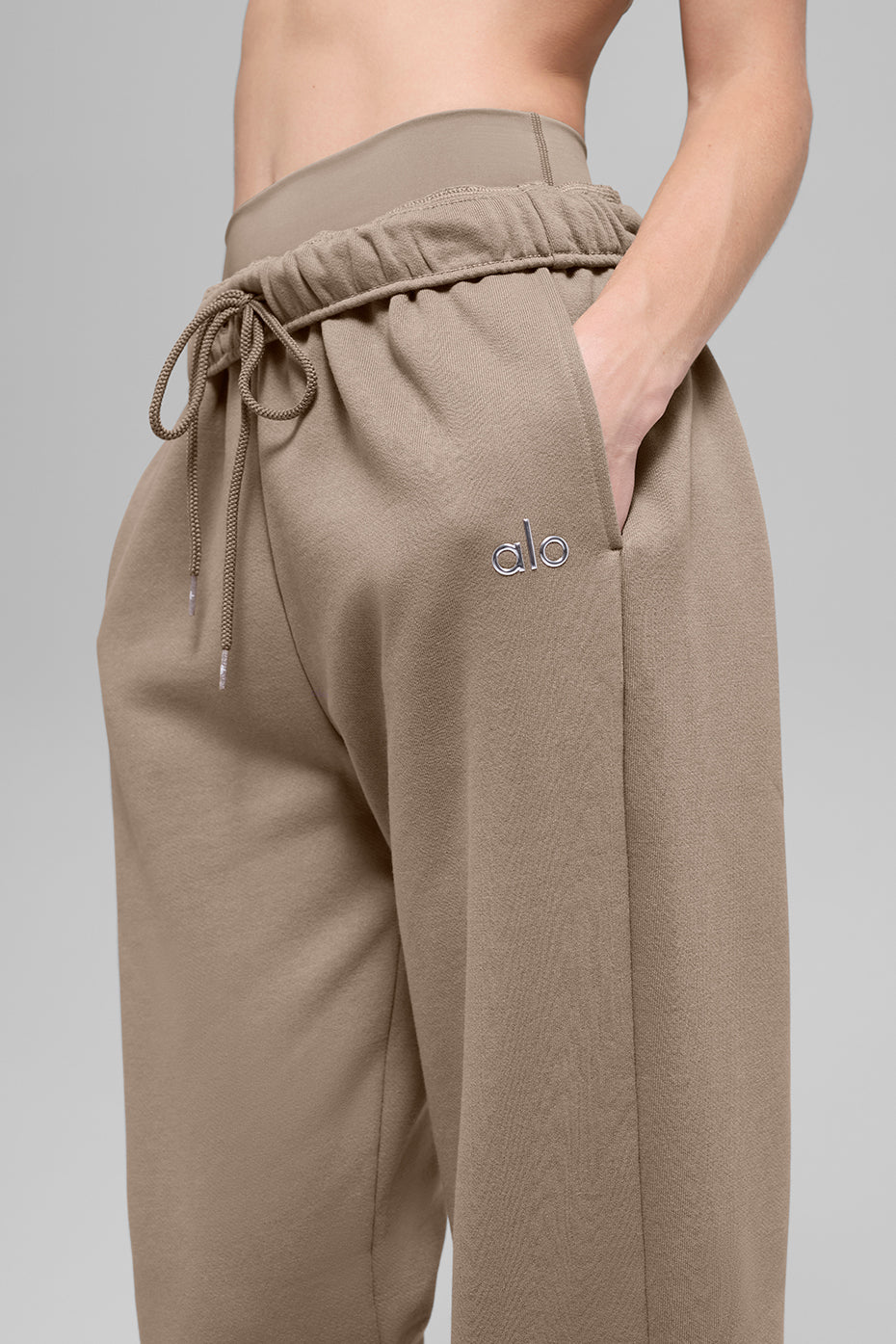 Accolade Straight Leg Sweatpant - Gravel - Image 3