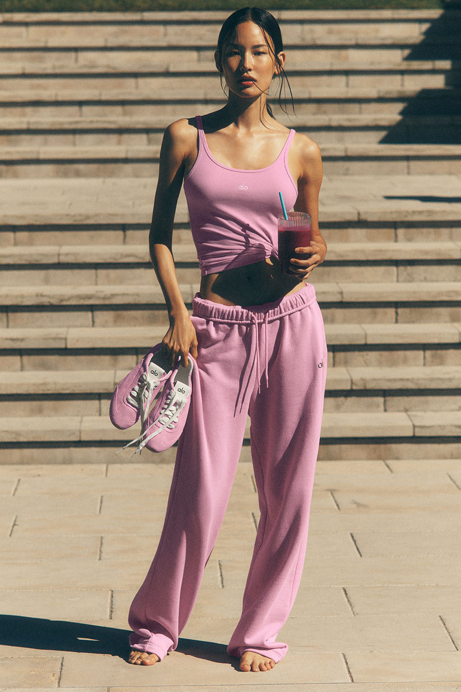 Accolade Straight Leg Sweatpant - Candy Heart Pink - Image 6