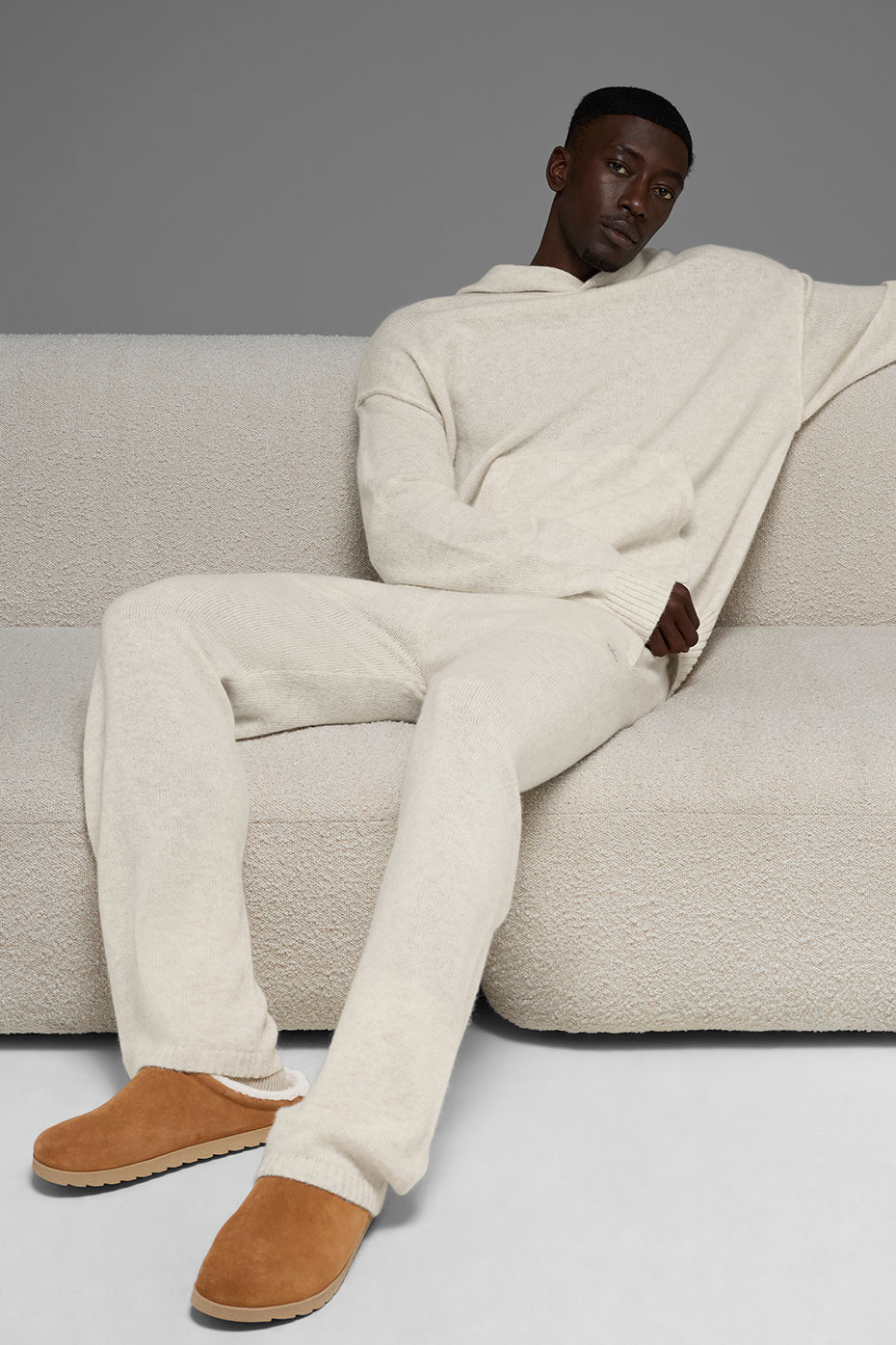 Wool Cashmere New Class Sweatpant - Bone Heather - Image 6