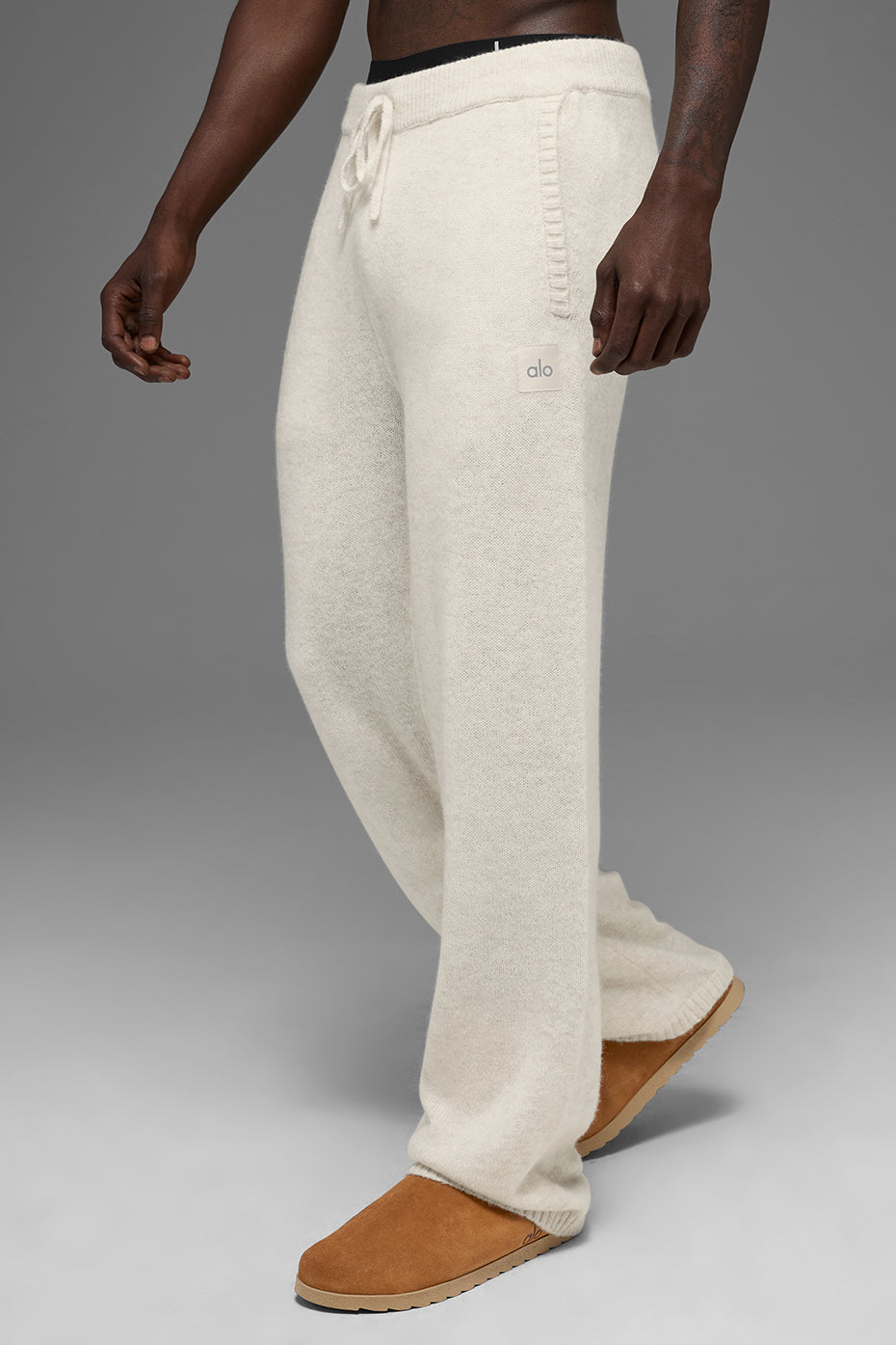 Wool Cashmere New Class Sweatpant - Bone Heather - Image 4