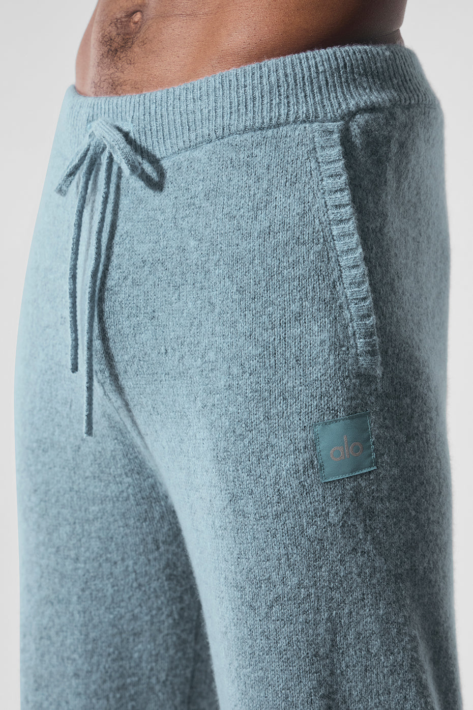 Wool Cashmere New Class Sweatpant - Celestial Blue Granite Heather - Image 4